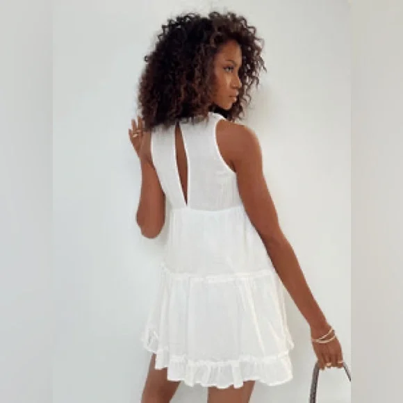 PRINCESS POLLY Lakeisha White Mini Dress - Picture 2 of 6